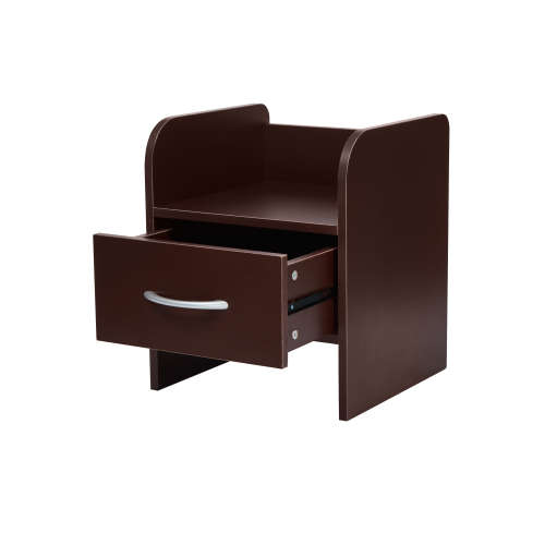 Bedside Tables Modern Bedstand Table Pedestal With Drawer Brown